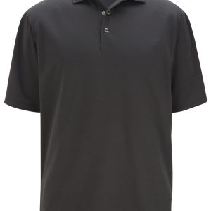 EDWARDS MESH POLO WITH SNAP FRONT